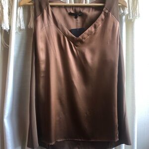 Nanette Lepore silk and satin shell top Large